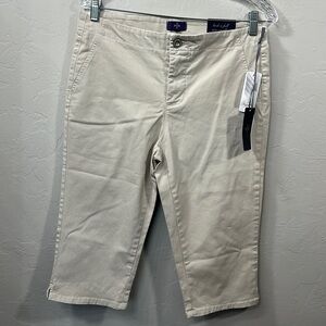 NYDJ skimmer pants tan size 8. NWT